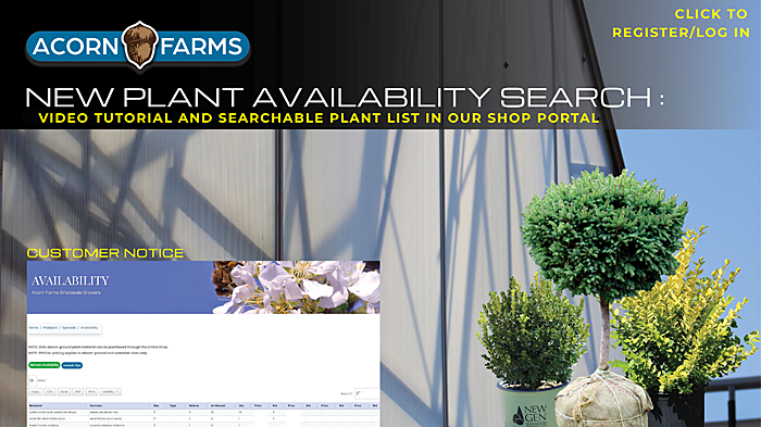 Searchable Availability Plant List!