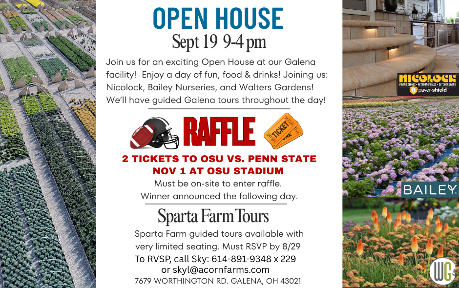 OPEN HOUSE - SEPT 19 9-4PM - JOIN US! - GREEN INDUSTRY PROFESSIONALS ONLY
