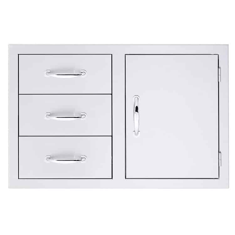 3 DRAWER AND DOOR COMBO 33 INCH