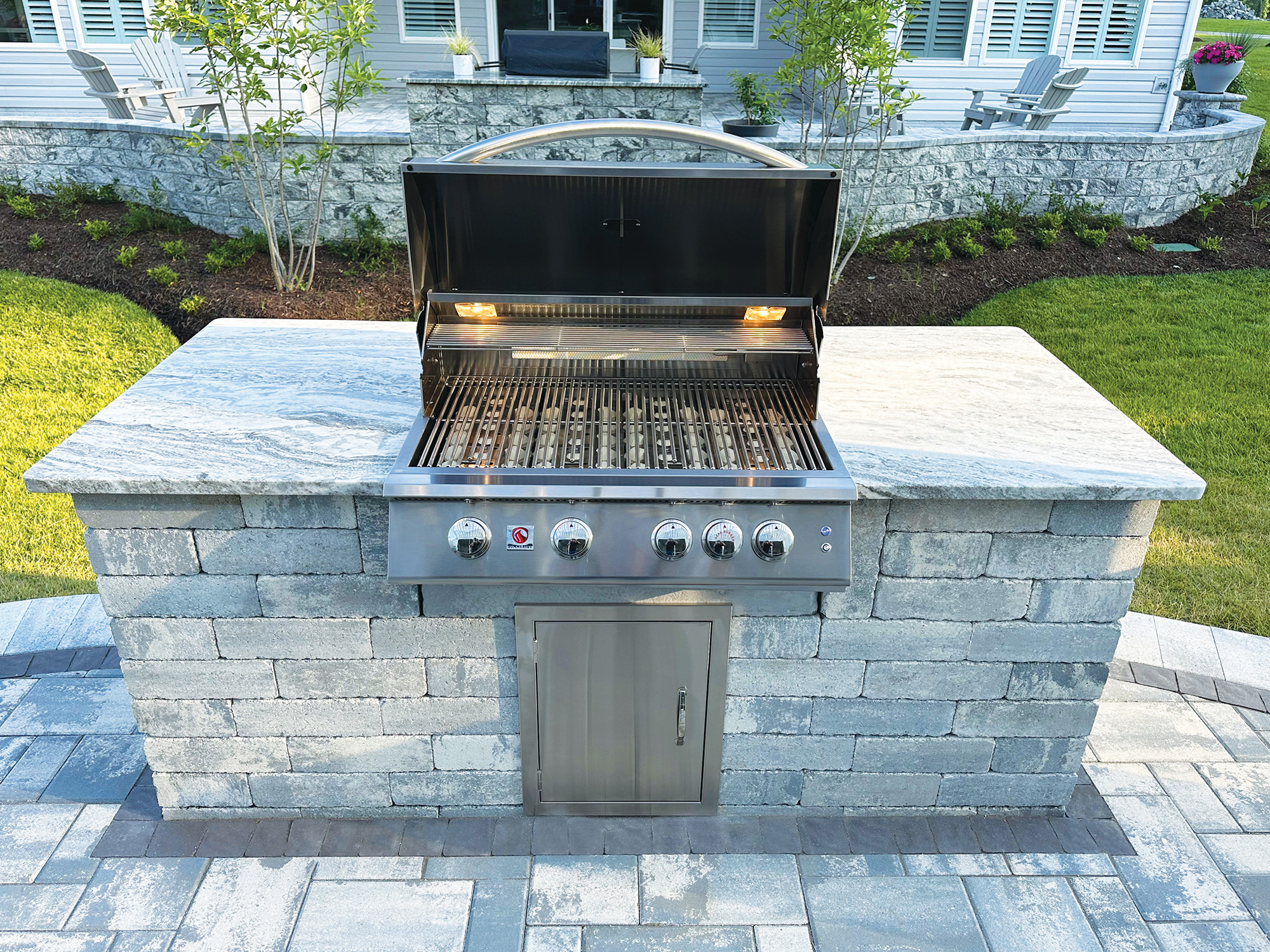 GRILL ISLAND DELUXE WITH VERONA WALL