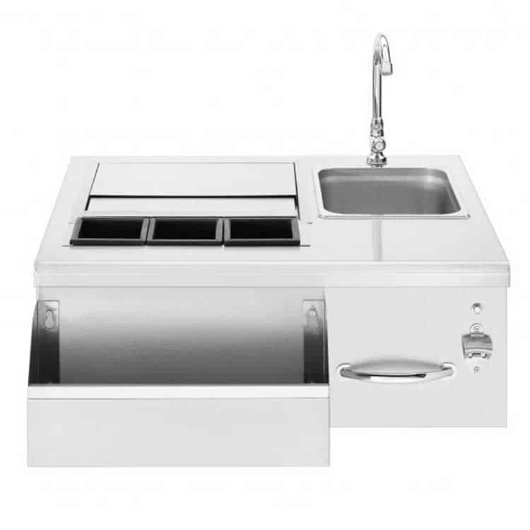 LIGHTED BEVERAGE AND PREP STATION