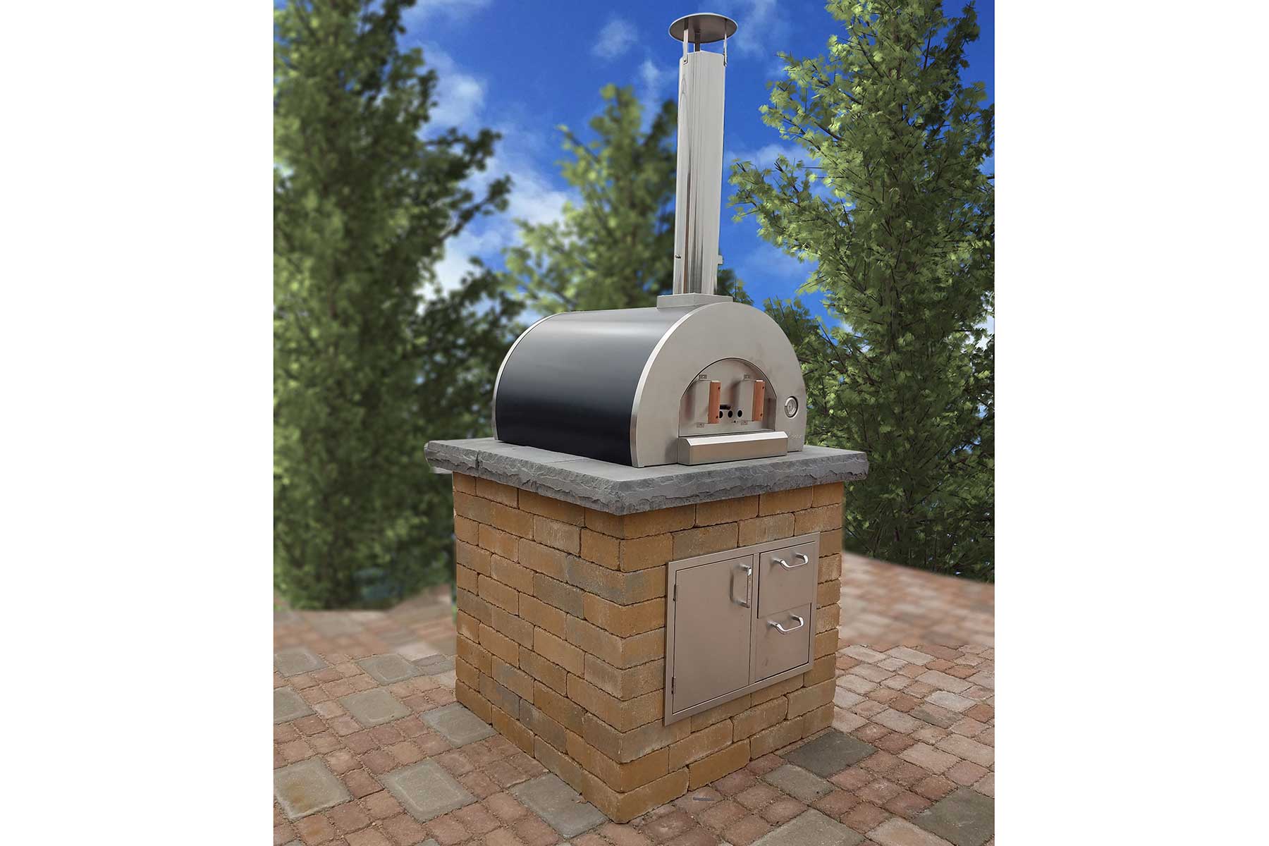 WOOD FIRED OVEN WITH VERONA WALL